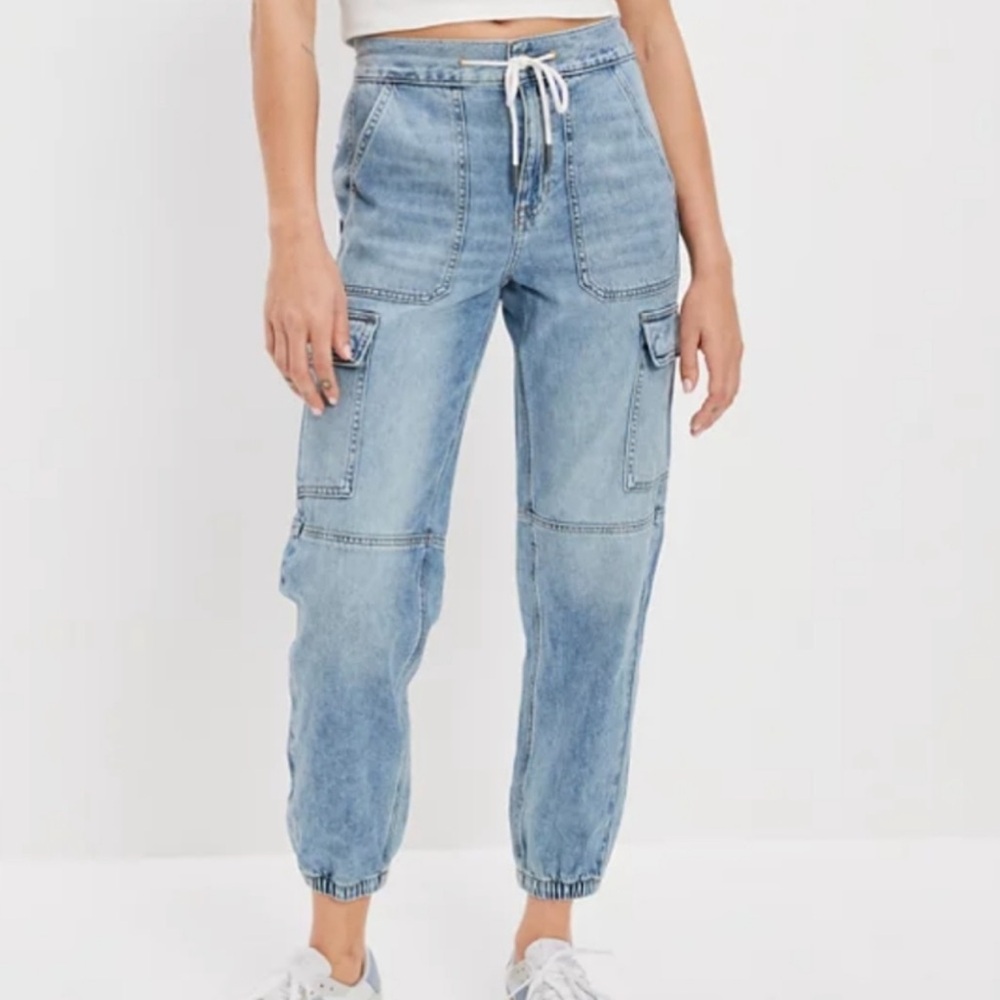AMERICAN EAGLE - Cargo Denim Joggers Sz 16